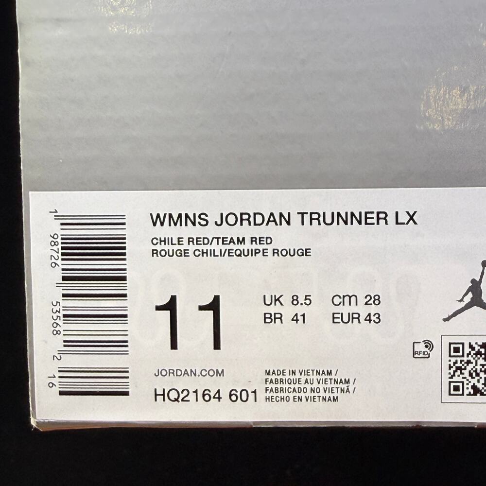 NEW Air Jordan Jordan Trunner LX 'Chile Red' HQ2164-601 Shoe Size 11W/ 9.5M - Picture 10 of 10